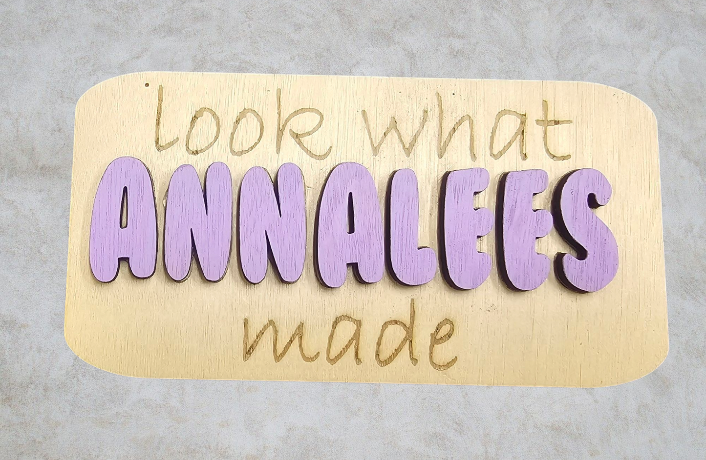 Wooden magnet for your kiddos art work