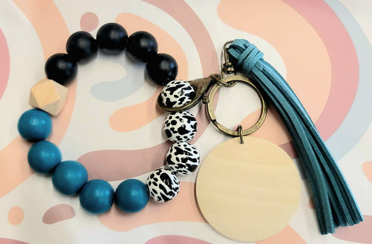 Cow bracelet keychain