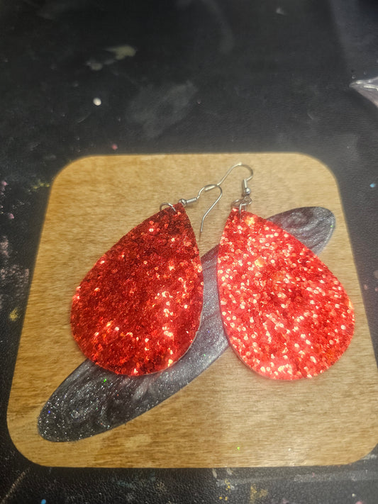 Glitter drop earrings
