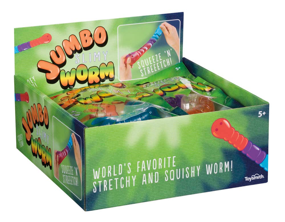 Jumbo Worm Stretchy Squishy Toy