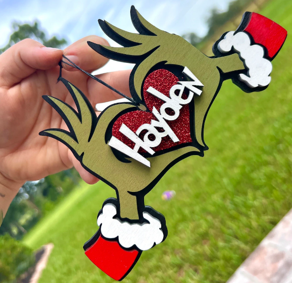 personalized GRINCH Christmas ornament