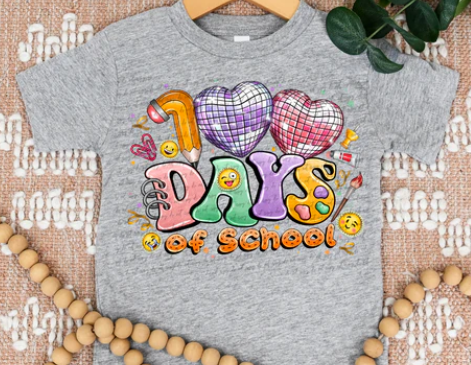 100 DAYS OF SCHOOL DISCO HEARTS