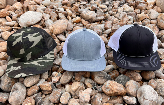 Youth trucker hat add a leather patch