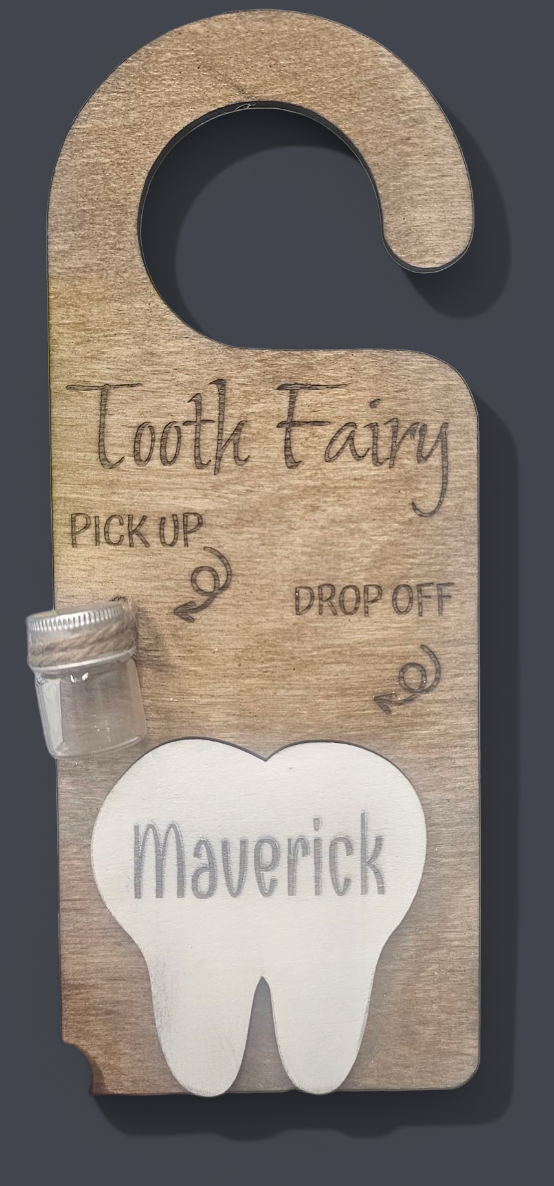 Tooth fairy door hanger