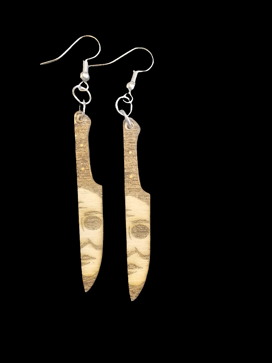 Michael wooden earrings