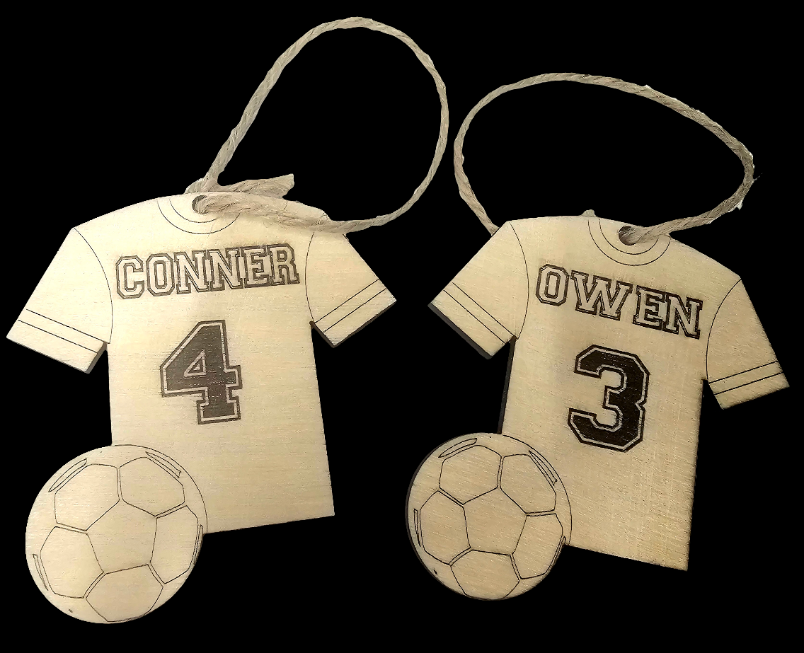 custom Soccer ornaments