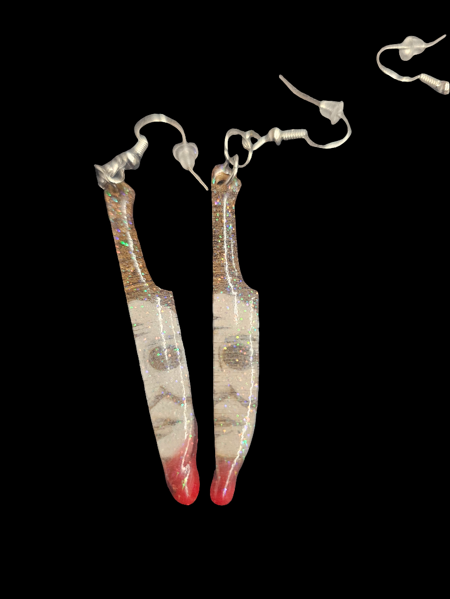 Knife earrings