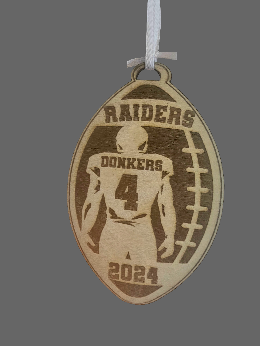 Custome football ornament