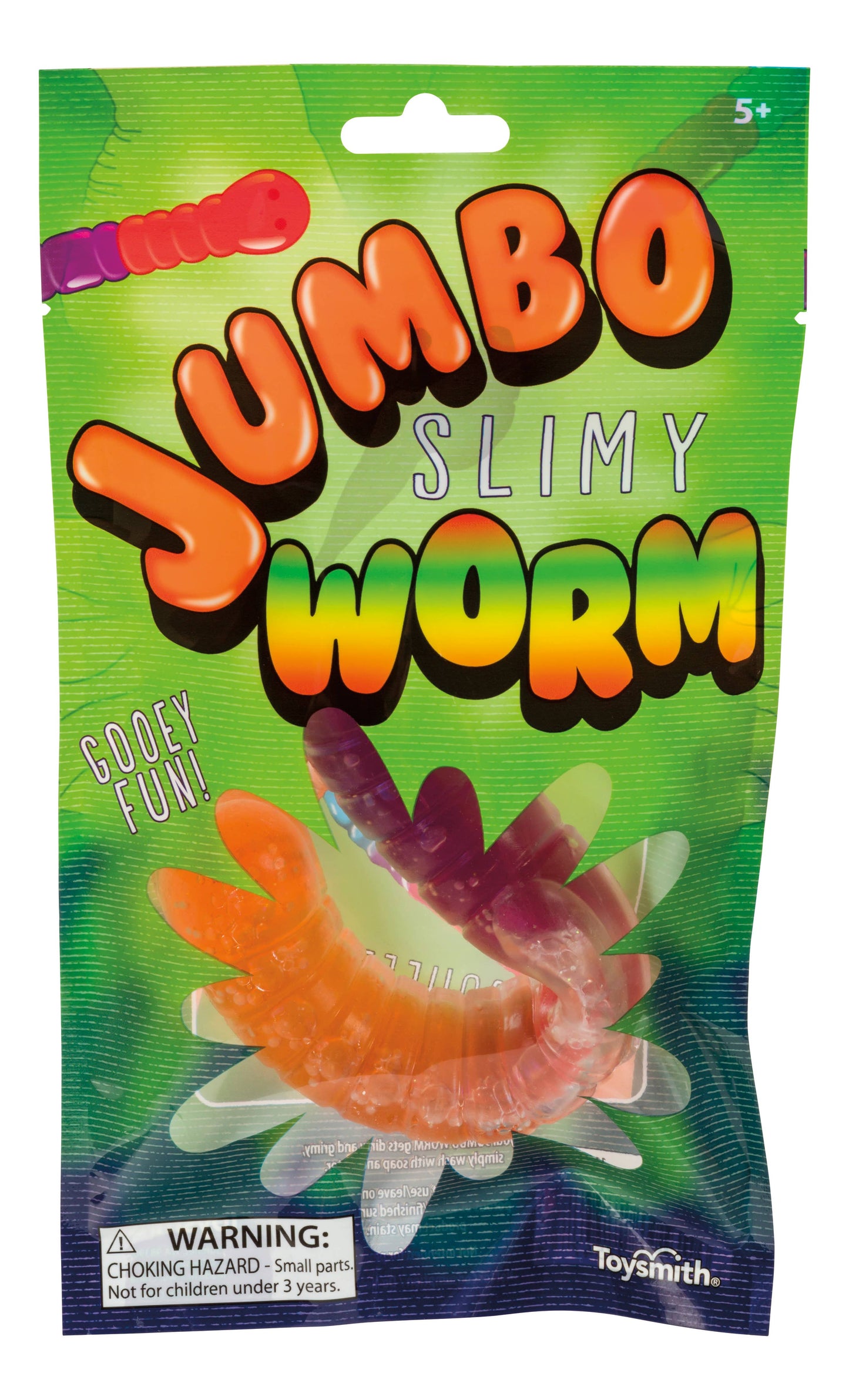 Jumbo Worm Stretchy Squishy Toy