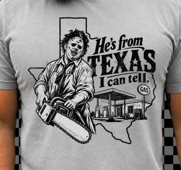 HES FROM TEXAS I CAN TELL
