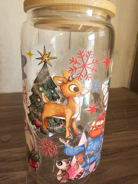 Classic Christmas glass cup