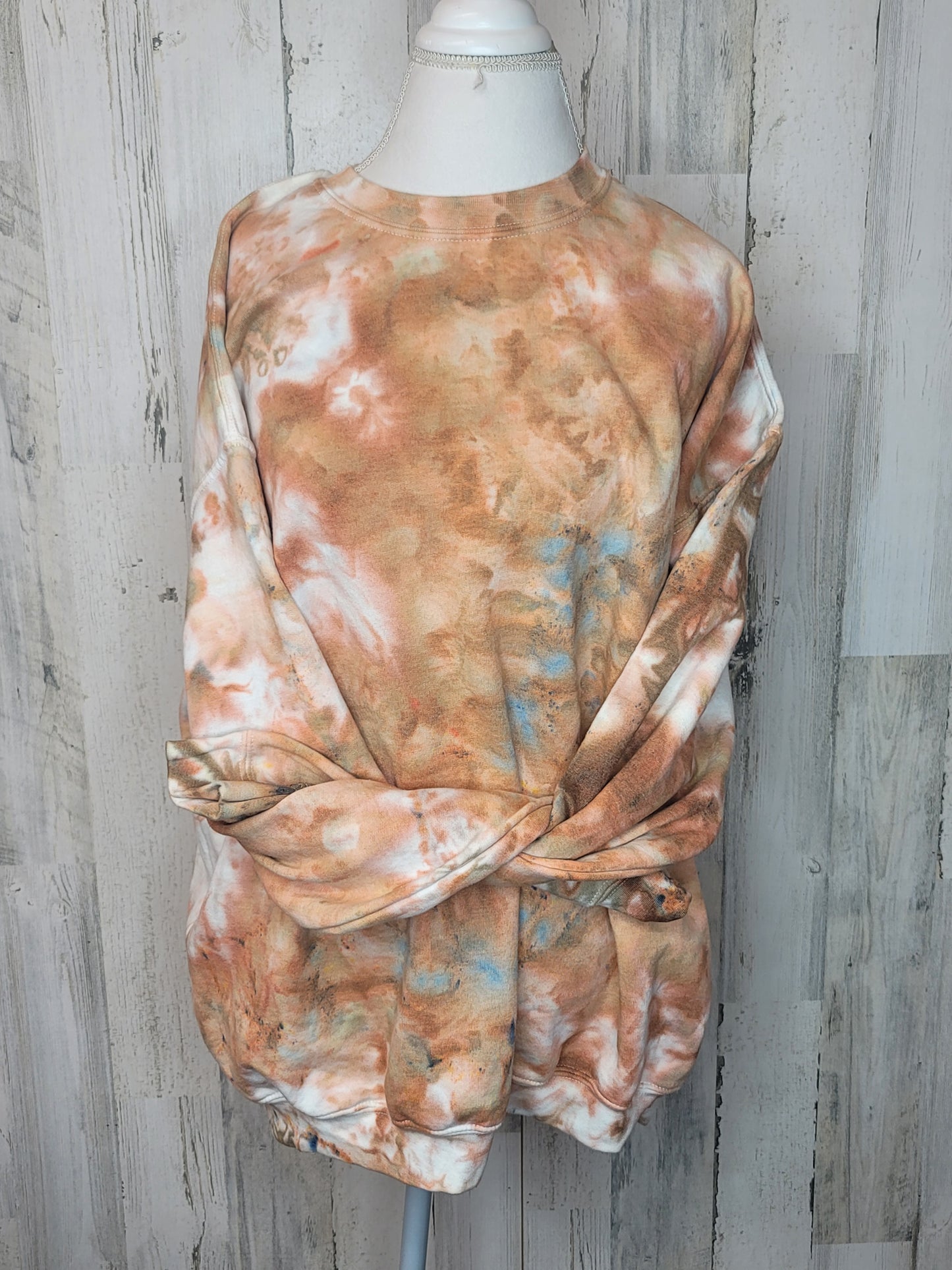 Bronze ice dyed sweatshirt