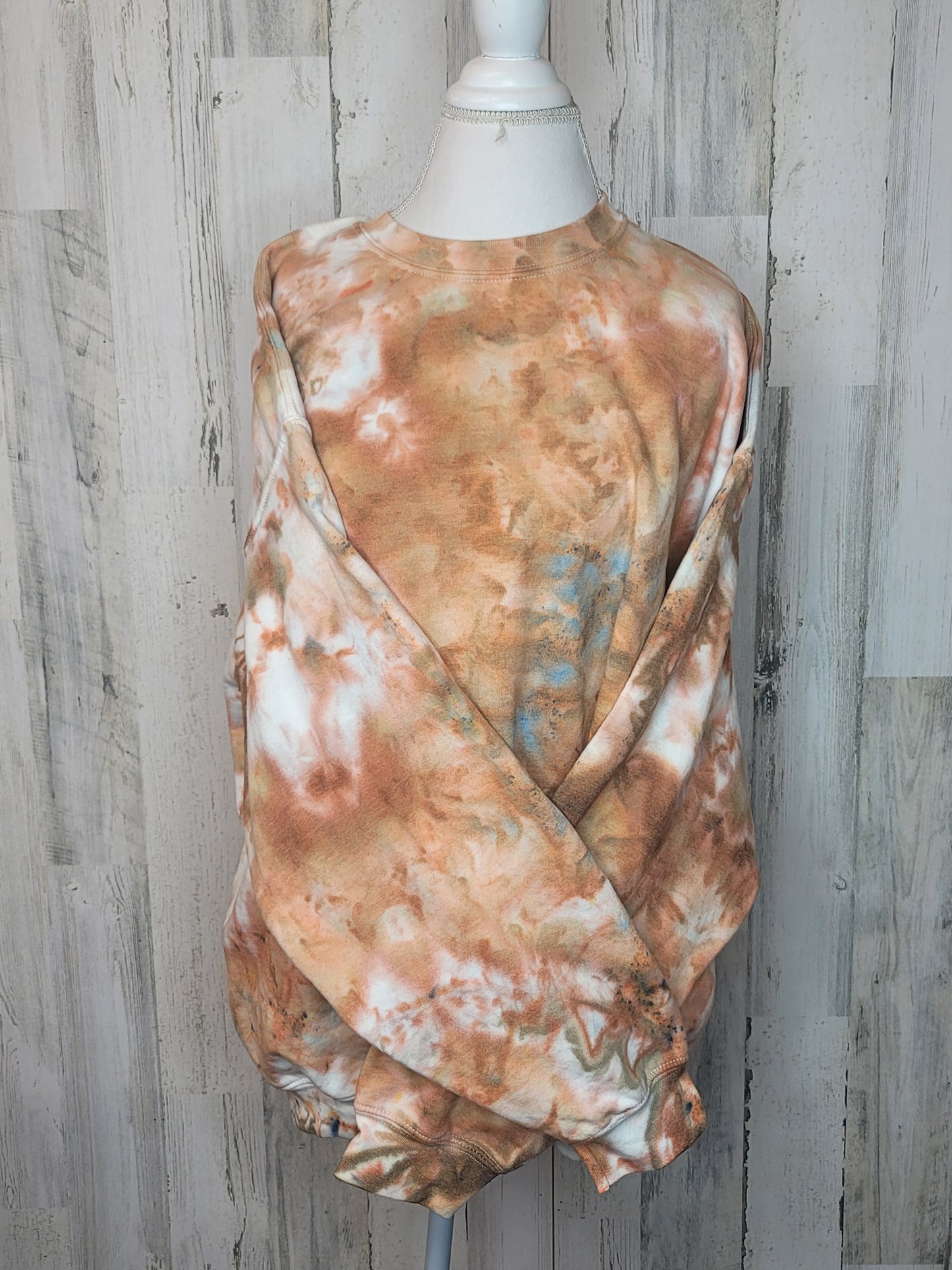 Bronze ice dyed sweatshirt