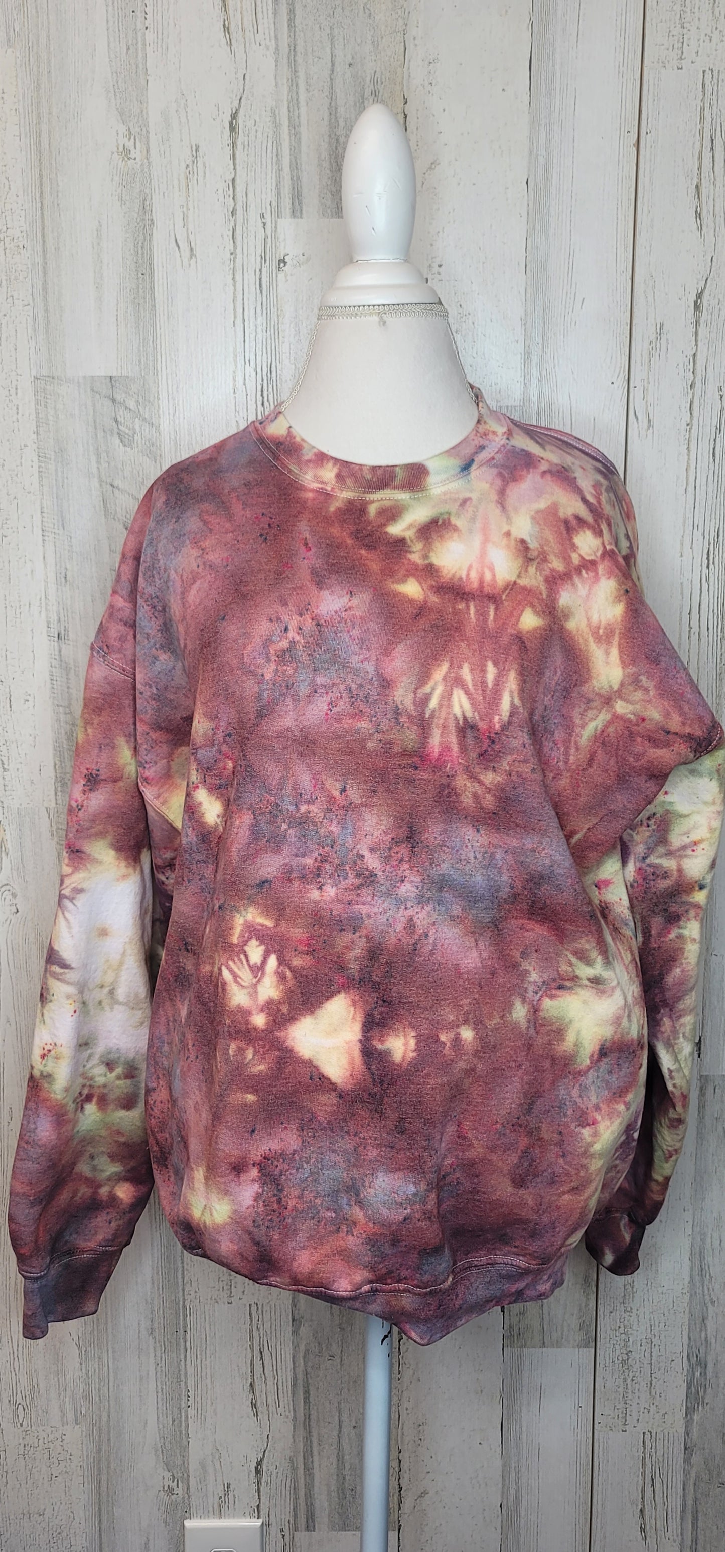 Burgundy ice dye