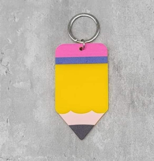 Teacher pencil keychain (can be personalized)