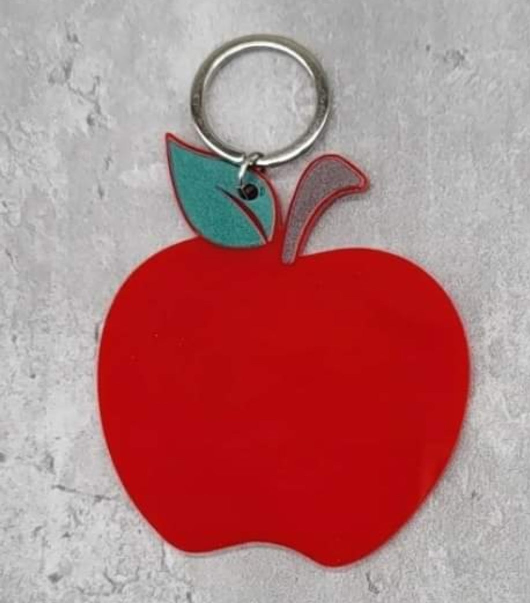 Teacher apple keychain (can be personalized)